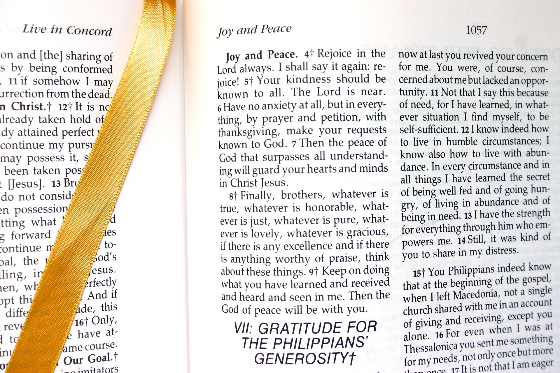 Bible Reading on Joy and Peace